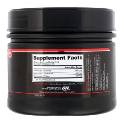 OPTIMUM NUTRITION UNFLAVOURED BCAA