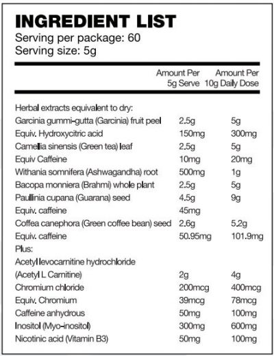 BSC HYDROXYBURN SHRED ULTRA