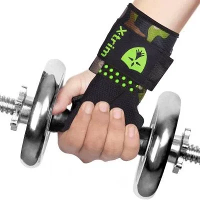 XTRIM Durafit Weightlifting Spotted Extra Grip Deadlift Wraps