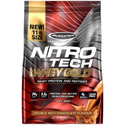 MuscleTech NitroTech 100 Whey Gold - 11LBS Bag