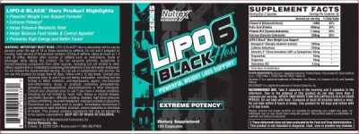 Nutrex Lipo 6 Black Hers Ultra Concentrate - Image 2