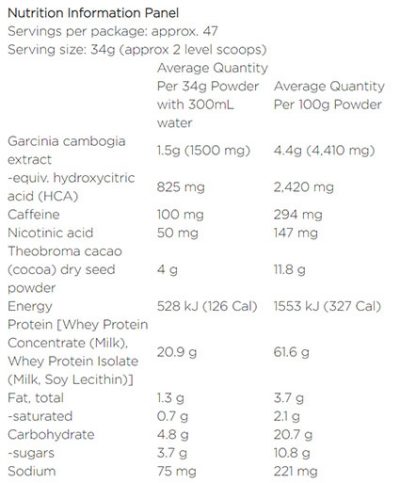 Musashi Shred And Burn 2kg - Image 2