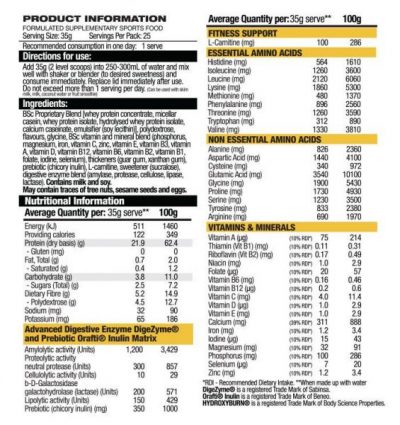 BSC Hydroxy Burn Lean 5 Low Carb Protein 900gm - Image 6