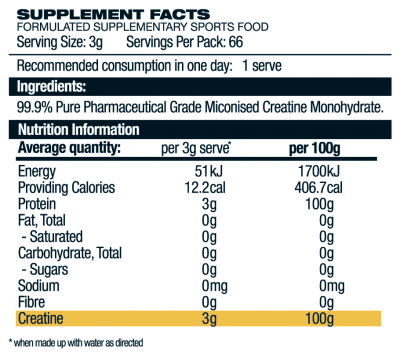 BSC Micronized Creatine Monohydrate (66serves) - Image 2