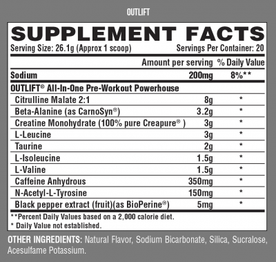 Nutrex Outlift Pre-Workout - Image 2