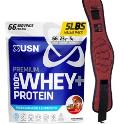 USN 100% Whey + Weight Belt