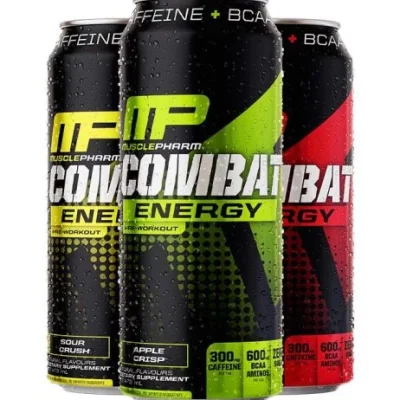 MusclePharm Combat Energy RTD Can- Half & Full Case
