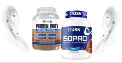 Double Dose- Gaspari Proven Whey Isolate & USN ISOPRO Zero Lactose