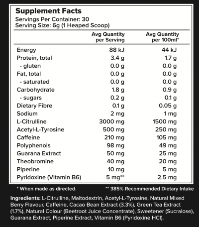 Pack Nutrition Pre Workout - Image 2