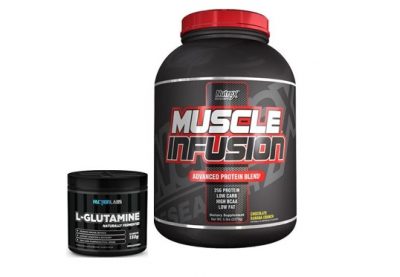 Block Buster - Nutrex Muscle Infusion WHEY Protein & Faction Labs L- Glutamine