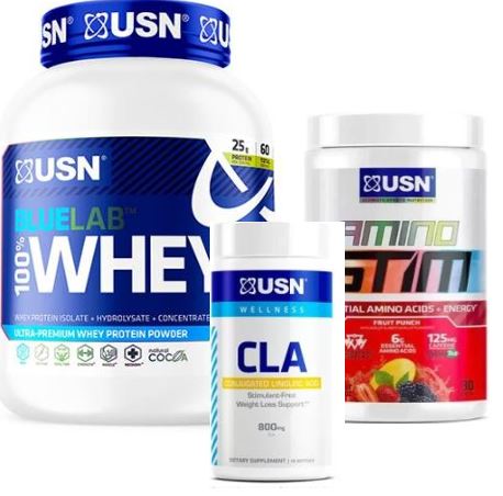 Daily Deal-USN Bluelab Whey and Amino Stim and USN CLA