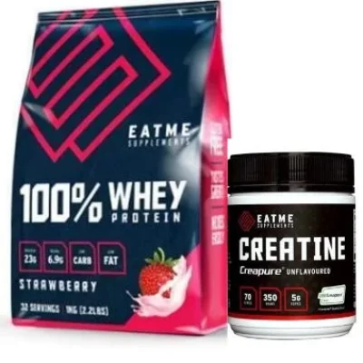 EAT ME COMBO DEAL: Creatine + 100% Whey Protein