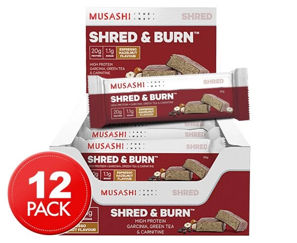 Musashi Shred And Burn Protein Bars