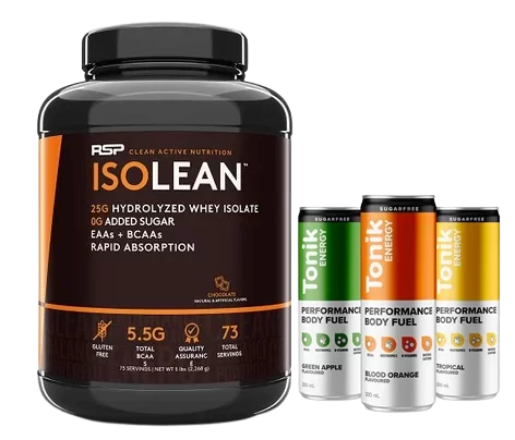 RSP Nutrition ISOLean 5LB + Get Three Tonic Energy Cans free