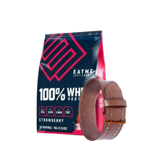 Gym Bundle: Eatme Whey Protein & Gym Belt