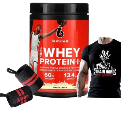 Protien Combo Deal: Whey Protein and Gym Accessories