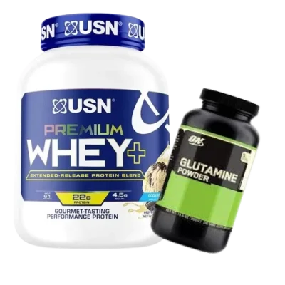 Combo Deal:USN Premium Whey+ & On Glumatine