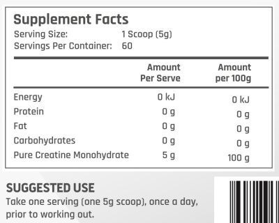 Athletech Creatine Monohydrate - Image 2