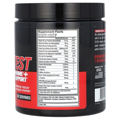 EVLution Nutrition ENGN Test Pre-Workout & Testosterone Support - Image 2