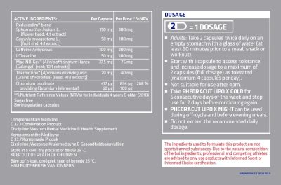 USN Phedra Cut Lipo Gold 80 Caps - Image 2