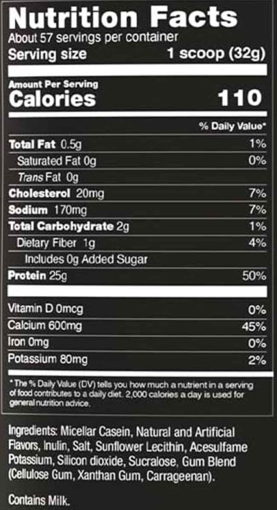 Bodybuilding Signature Micellar Casein 4Lb - Image 2