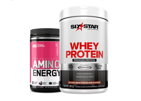 Six Star Whey + ON Juicy Strawberry Amino Energy DEAL!
