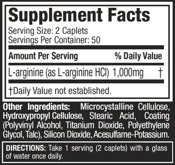 MuscleTech Platinum 100% L Arginine - Image 2