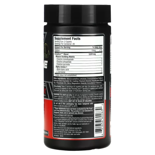 Six Star Elite Series - Creatine X3 Caplets - Image 2