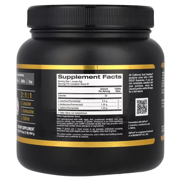 California Gold Nutrition Sport BCAA Powder - Image 2