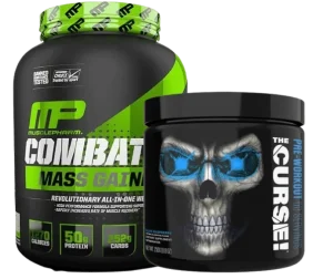 Complete Combo Deal : Musclepharm Gainer with Curse preworkout
