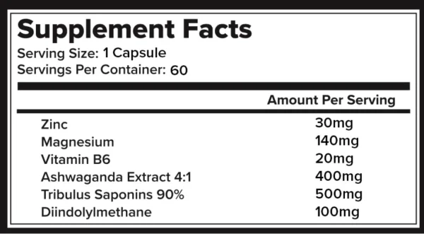 Pack Nutrition Level 1 Testostrone Booster - Image 2