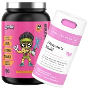 Women’s Wellness Pack – Zombie Protein Water + Multivitamins by Health by Habit