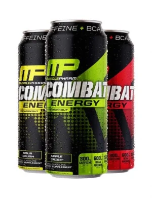 MusclePharm Combat Energy RTD Can- Half & Full Case
