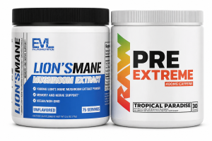 EVLution Lion’s Mane & Get Raw Pre Extreme Combo