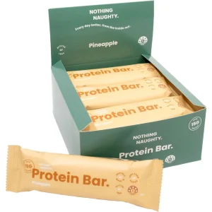 Nothing Naughty Protein Bars (Pineapple) – Box of 12, High Protein Low Sugar Snack